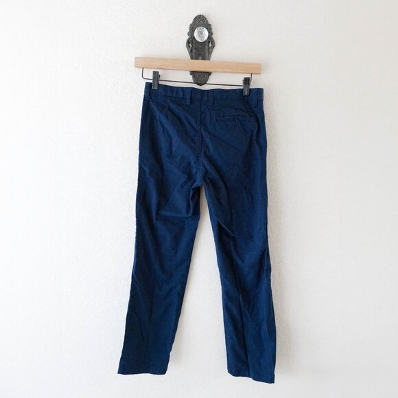 Old Navy Boys Navy Blue Straight Pants Sz 12 Built-In Flex Uniform School Chinos - Picture 6 of 8